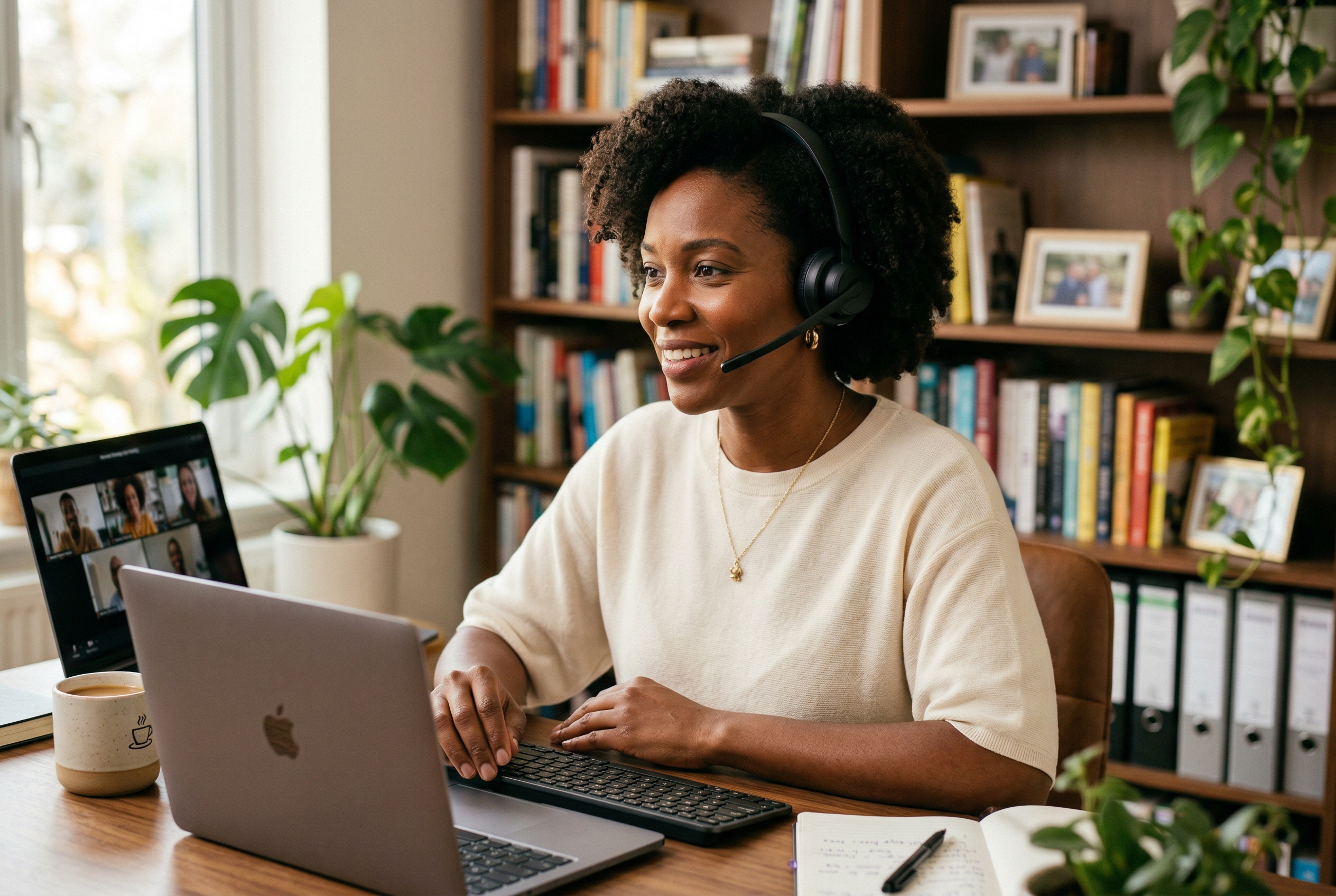 Haitian Creole Telephone Interpreter (OPI) professional supporting urgent three-way calls